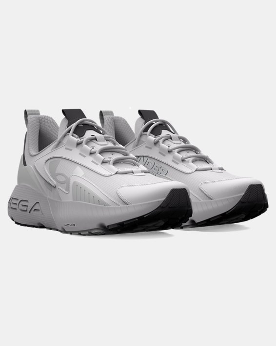 Unisex UA HOVR™ Mega 2 MVMNT Sportstyle Shoes in Gray image number 3